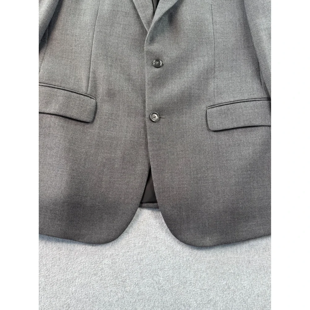 Jos. A. Bank Travelers Collection Grey 100% Wool Blazer Sport Coat 44R 01110